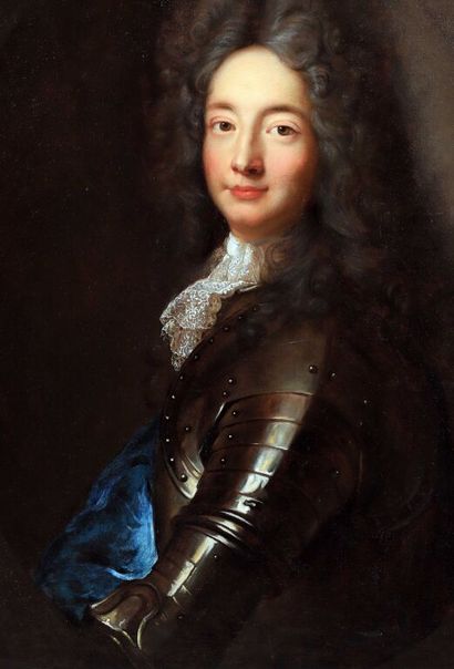  * François de TROY (1645-1730) 
Portrait de Henri-Jacques Nompar de Caumont, duc...