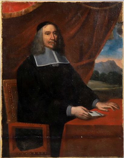 null * École FRANCAISE DU XVIIe siècle, suiveur de Philippe de CHAMPAIGNE

Portrait...