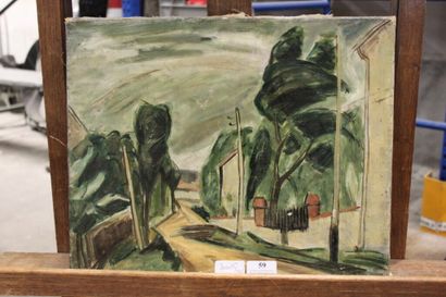 null Maurice TETE (1880-1948)

"Riorge". 

Huile sur toile. 

Signée en bas à gauche...