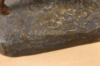 null Jules Edmond MASSON (1871-1932)

Cerf et biche. 

Epreuve en bronze à patine...
