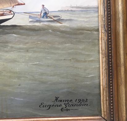 null Eugène GRANDIN (1833-1919).

Sauvetage du ballon étoile des mers, capitaine...