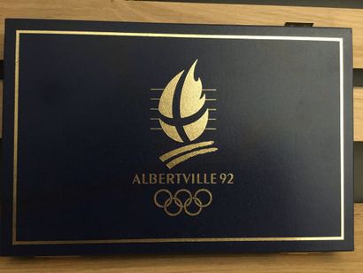 null MONNAIE DE PARIS. Jeux Olympiques d'Albertville, 1992. Coffret de 10 monnaies...