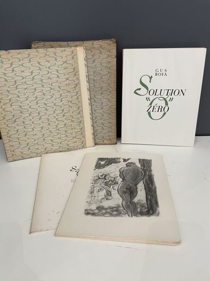 null BOFA (Gus). Solution zéro. Paris, Gründ, 1943. Small square in-4, paperback,...