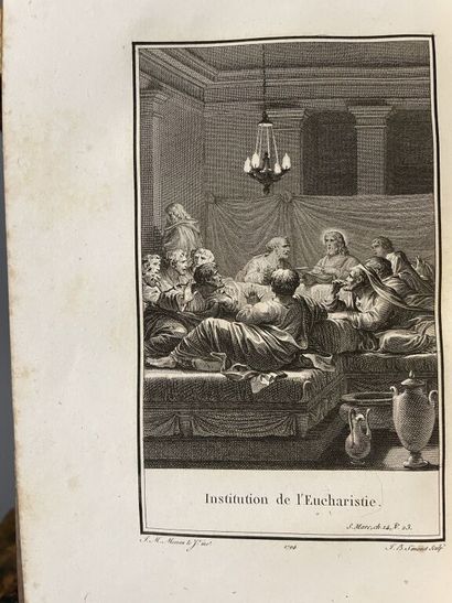 null [Bible illustrée. N.T. Latin-Français. 1793]. Le Nouveau Testament en latin...