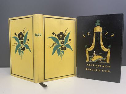 null HALOUZE (Édouard). Almanach du masque d'or. 1922. Paris, Devambez, 1921. In-12,...