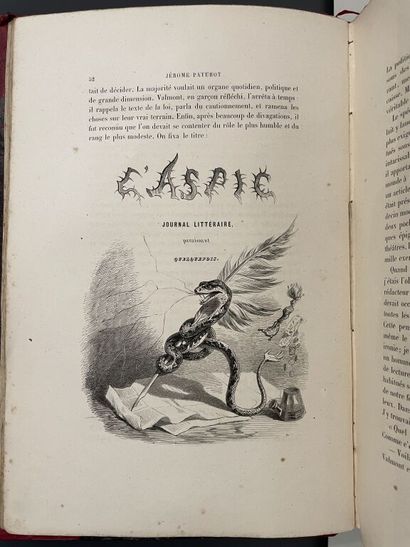 null GRANDVILLE. LAVALETTE (Ch.-G. Sourdille de). Fables. Paris, Hetzel, 1847. In-8,...