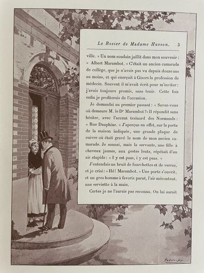 null HABERT-DYS. MAUPASSANT (Guy de). Le rosier de Madame Husson. Paris, Quantin,...