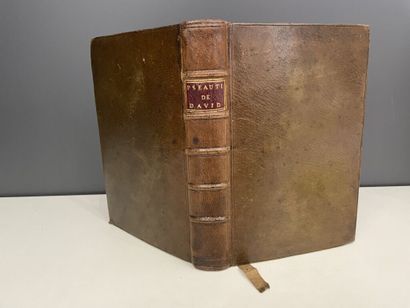 null [Bible, Old Testament, Psalms (Latin-French), 1725.] Le Pseautier de David,...