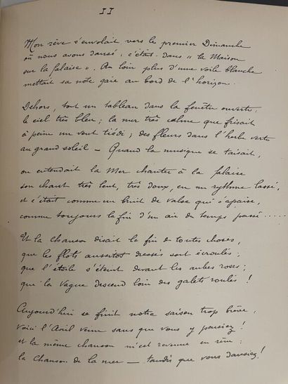 null [Manuscrit]. JEHAN DE BARALLE. Rimes des dimanches. 1893-1894. Petit in-4, demi-chagrin...