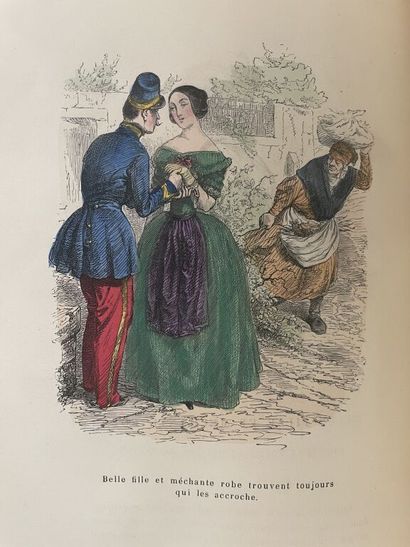 null GRANDVILLE. Les métamorphoses du jour. Paris, Garnier frères, [vers 1870]. Grand...