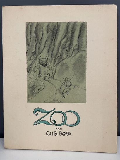null BOFA (Gus). Zoo. Paris, Mornay, 1935. In-4, broché, couv. ill. rempliée (rouss....