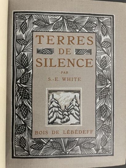 null LÉBÉDEFF. WHITE (Stewart Edward). Terres de silence. Paris, Mornay (Les beaux...