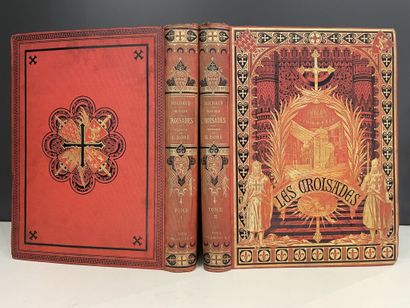 null DORÉ. MICHAUD. Histoire des croisades. Paris, Furne, Jouvet, 1877. 2 vol. in-folio,...