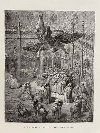 null DORÉ. ARIOSTE (THE). Roland furieux. Paris, Hachette, 1879. In-folio, publisher's...