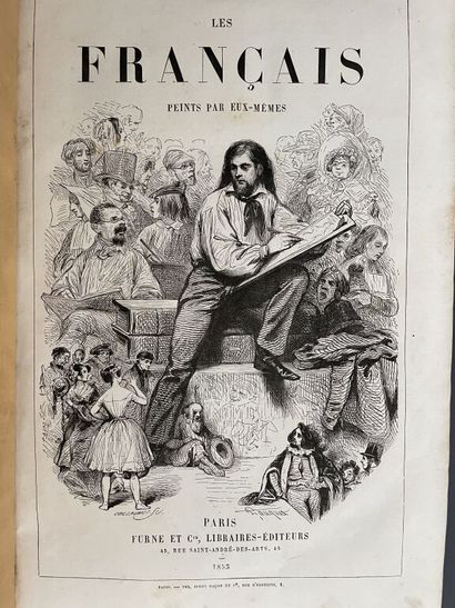 null GAVARNI. FRANÇAIS (LES) peints par eux-mêmes. Paris, Furne, 1853. Deux volumes...