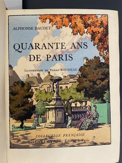 null ROUSSEAU. DAUDET (Alphonse). Quarante ans de Paris. Paris, Cyral (Collection...