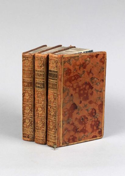 null MARMONTEL (Jean-François). Moral tales. In Paris, by Merlin, 1765. 3 vol. in-12,...
