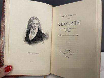 null CONSTANT (Benjamin). Adolphe. Paris, Lib. Conquet, 1889. In-12, demi-maroquin...