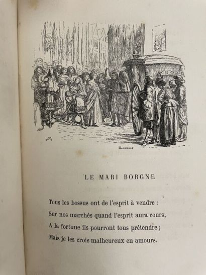 null [CHEVIGNÉ (Louis de)]. Les contes rémois par M. le Cte de C [Chevigné] ; dessins...