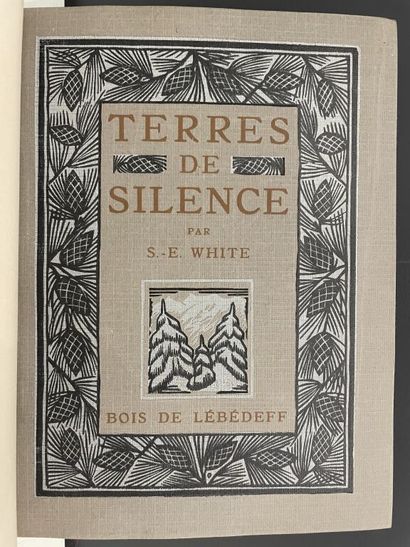 null LÉBÉDEFF. WHITE (Stewart Edward). Lands of silence. Paris, Mornay (Les beaux...