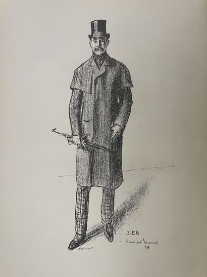 null VALLET. HERMANT (Abel). Le cavalier Miserey. Paris, Piaget, 1888. In-4, demi-chagrin...