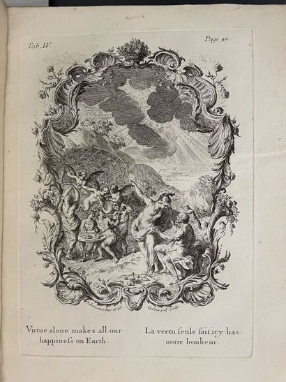 null POPE (Alexandre). Essai sur l'homme. A Lausanne, chez Marc Chapuis, 1762. In-4,...