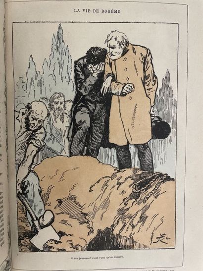 null GILL, REGAMEY. MURGER (Henry). La vie de bohême. [Paris], Librairie illustrée,...