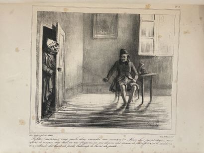 null [Caricature]. Album divertissant [titre sur la reliure]. [Paris, vers 1860]....