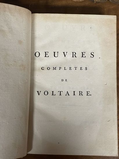 null VOLTAIRE. complete works. [Kehl], Imprimerie de la Société Littéraire Typographique,...