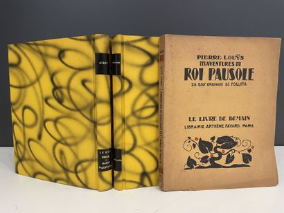 null FOUJITA. LOUYS (Pierre). Les aventures du Roi Pausole. Paris, Fayard (Le Livre...