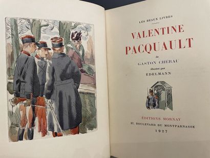 null EDELMANN. CHÉREAU (Gaston). Valentine Pacquault. Paris, Mornay (Les beaux livres,...