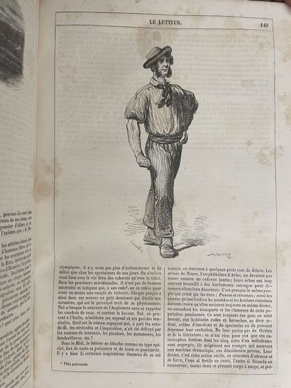 null GAVARNI. FRENCH (THE) painted by themselves. Paris, Furne, 1853. 2 vols. in-8,...