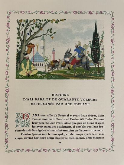 null LEMARIÉ. Contes des mille et une nuits. Paris, Les Heures claires, 1955. 3 vol....