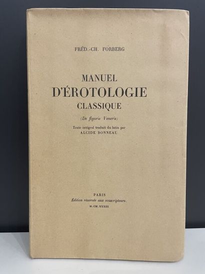 null [Curiosa]. [CREIXAMS]. FORBERG (Fr.-Ch.). Manual of classical erotology (De...