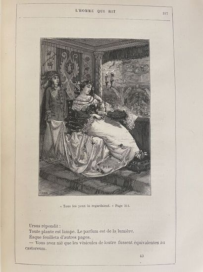 null VIERGE. HUGO (Victor). L'homme qui rit. Paris, Librairie illustrée (coll. Bibl....
