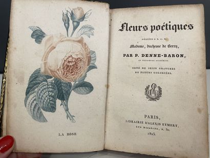 null [Botanique]. Ensemble de 3 ouvrages.

1. DENNE-BARON (P.). Fleurs poétiques,...