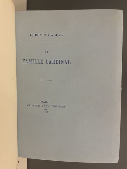 null MAS. HALÉVY (Ludovic). The Cardinal family. Paris, Calmann Lévy, 1883. Small...