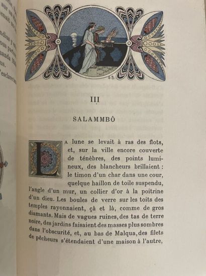 null BUSSIERE. FLAUBERT (Gustave). Salammbô. Paris, Librairie des amateurs - Ferroud...