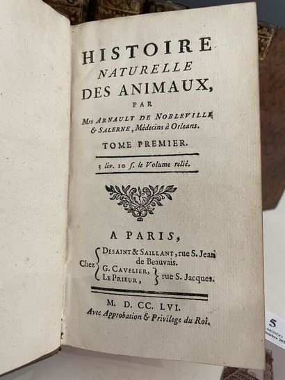 null ARNAULT DE NOBLEVILLE (Louis-Daniel), SALERNE (François). Natural history of...