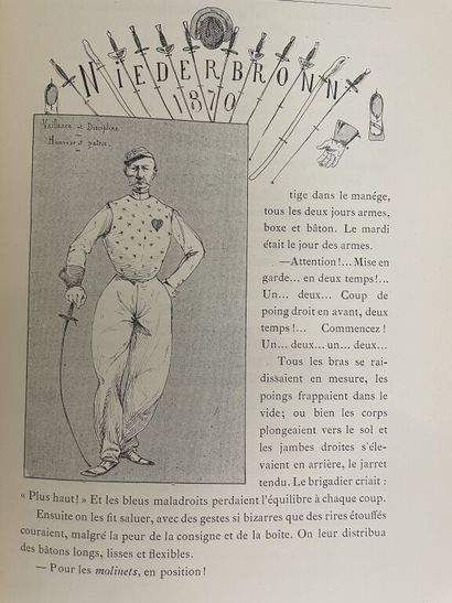 null VALLET. HERMANT (Abel). Le cavalier Miserey. Paris, Piaget, 1888. In-4, demi-chagrin...