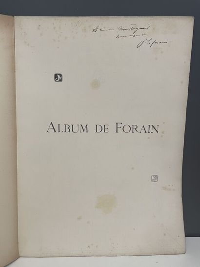 null FORAIN (Jean-Louis). Set of a monograph and 3 works, one of which is in 2 parts....