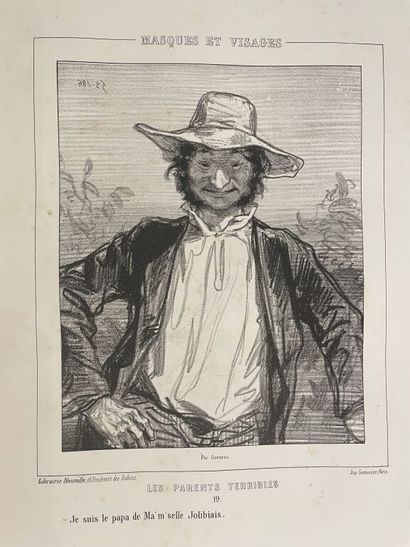 null GAVARNI. OEuvres nouvelles. Paris, Librairie Nouvelle, [vers 1853]. Dix-neuf...