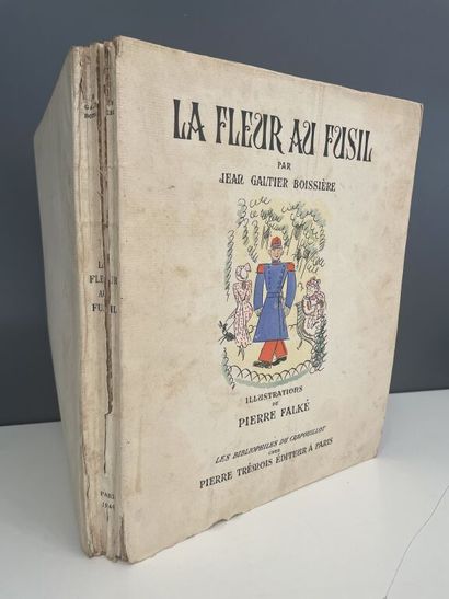 null FALKÉ. GALTIER-BOISSIÈRE (Jean). La fleur au fusil. Paris, Trémois, (Les Bibliophiles...