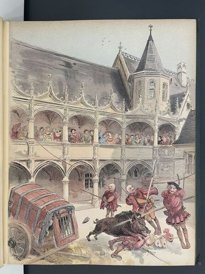 null [Illustrated historical album]. ROBIDA. TOUDOUZE (Gustave) François I. Le roi...