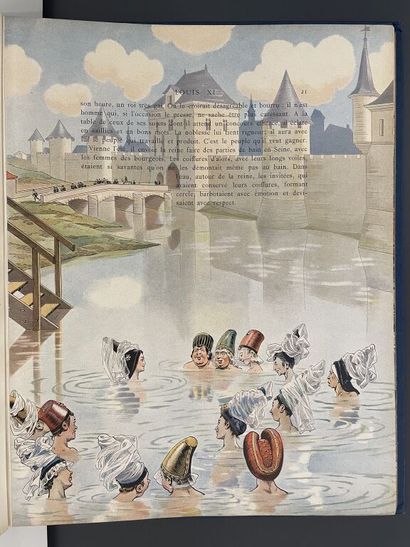 null [Illustrated historical album]. LELOIR. CAHU (Theodore). Louis XI. Paris, Combet...