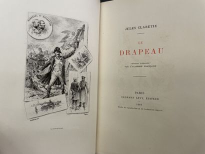 null KAUFFMANN. CLARÉTIE (Jules). Le drapeau. Paris, Calmann Lévy, 1886. In-16, demi-maroquin...