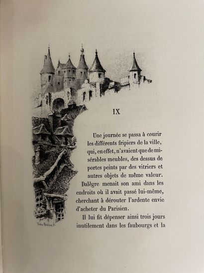 null VAN MUYDEN. CHAMPFLEURY. Contes choisis. Paris, Quantin, 1889. In-4, midnight...