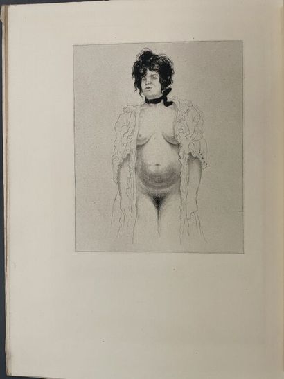 null GUILBERT. GONCOURT (Edmond de). La Fille Elisa. Paris, G. Briffaut, 1929. In-4,...
