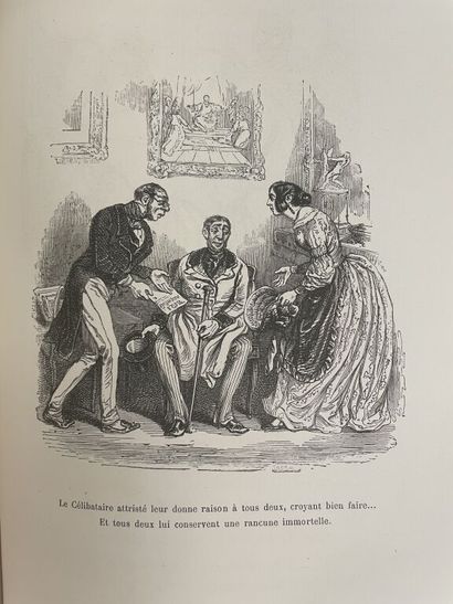 null GRANDVILLE. The metamorphoses of the day. Paris, Garnier frères, [1869 ?]. Large...