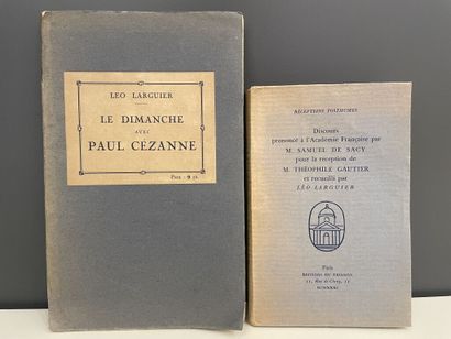 null LARGUIER (Léo). Réunion de trois ouvrages en 3 volumes :

- Le père Corot. Paris,...